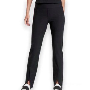 Athleta Interstellar Tight Fitted High Rise Pants Smooth Feel Stretch Black Sz 8